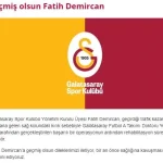 Galatasaray yönetim kurulu üyesi Fatih Demircan trafik kazası geçirdi Galatasaray yönetim kurulu üyesi Fatih Demircan trafik kazası geçirdi